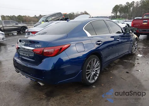 2018 Infiniti Q50 3.0T Red Sport 400 z USA, uszkodzony, nr VIN JN1FV7AP1JM461379